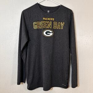 DRI TEK Green Bay Packers NFL Gray Youth XL L/S Shirt Official Fan Apparel